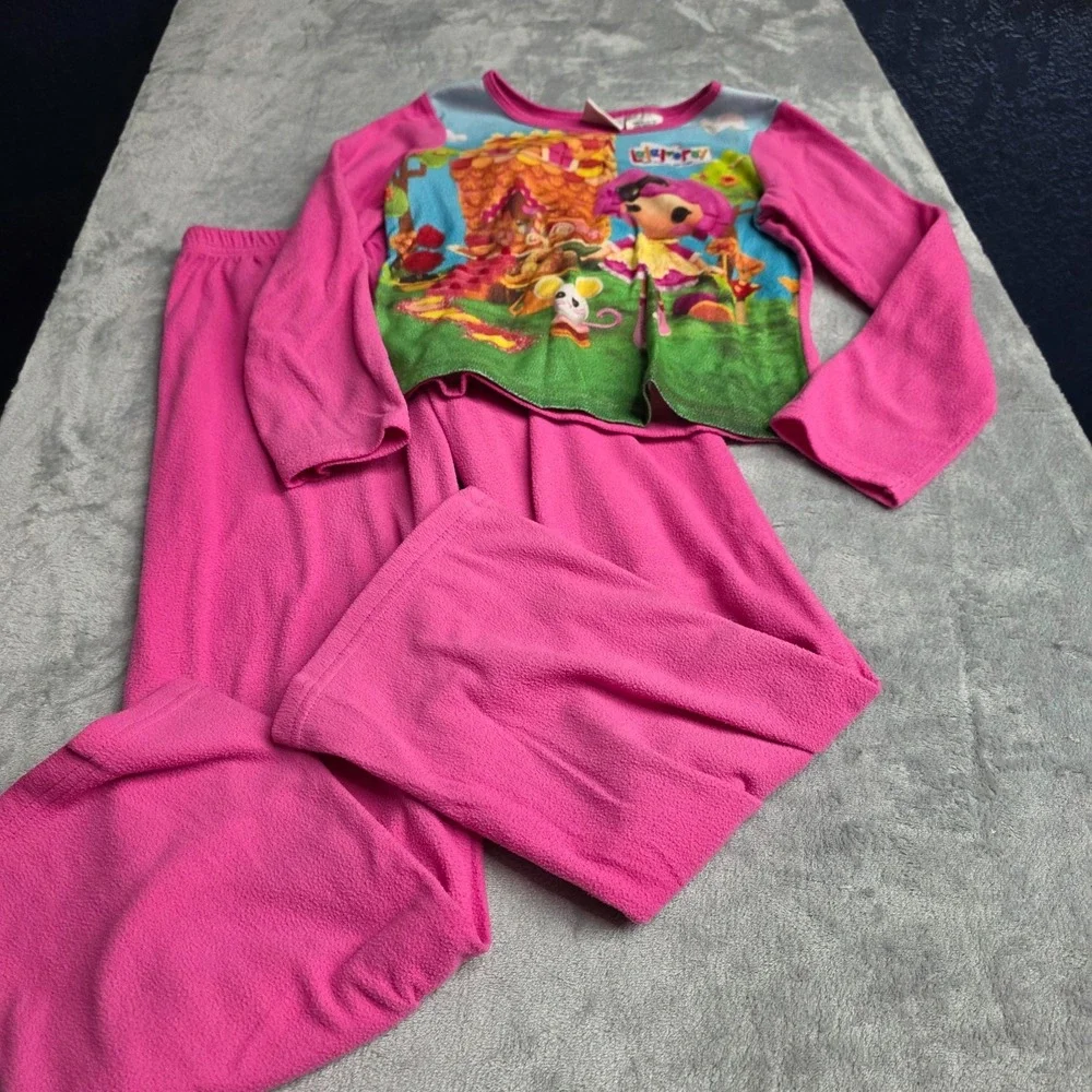 Vtg Girls Lalaloopsy 2 Pc Pajama Set Pants Long Sleeve Size 10-12